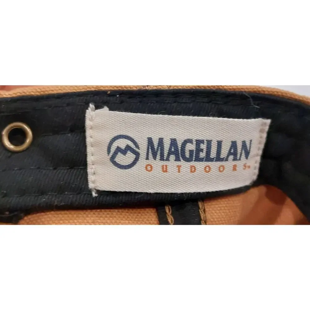 Magellan Outdoors and Shiner Bock Adjustable Hat Baseball Cap Brown Canvas‎